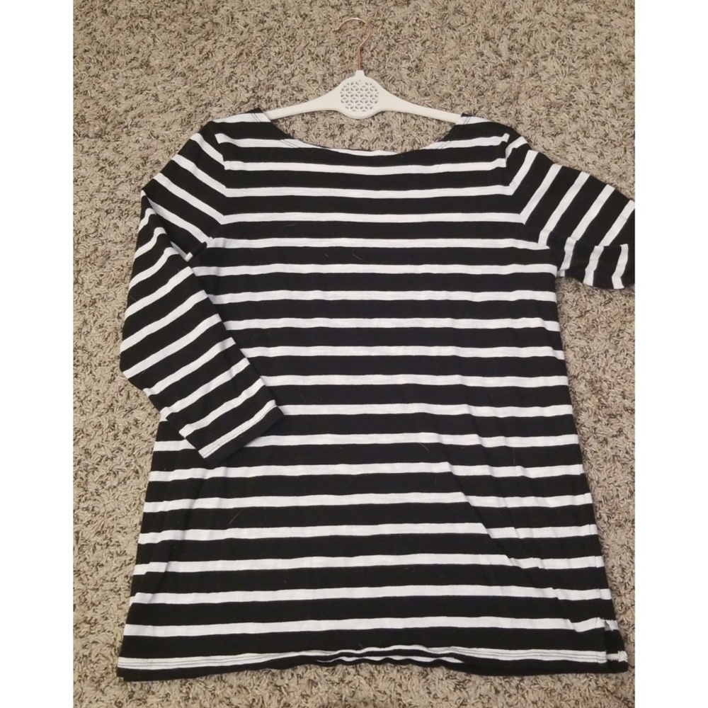 Old Navy Quarter Sleeve Tee - Striped